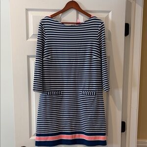 Lilly Pulitzer Navy and White Striped Dress